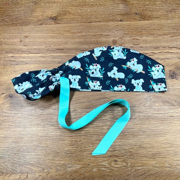 NWOT 5 Ponytail scrub caps bundle scrub hat surgical cap ponytail scrub … - Picture 5 of 16